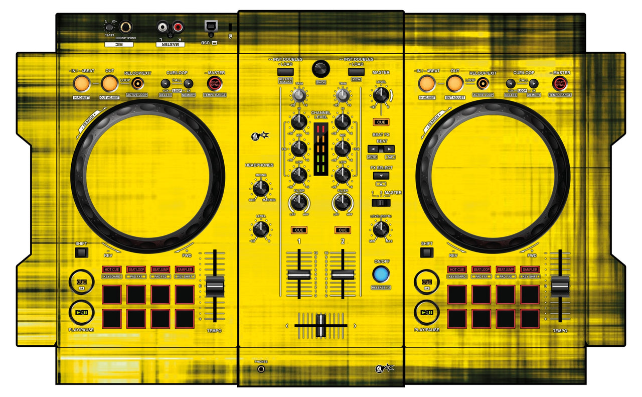 Pioneer DJ DDJ 400 Skin Blacknyellow