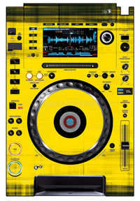 Pioneer DJ CDJ 2000 Skin Blacknyellow