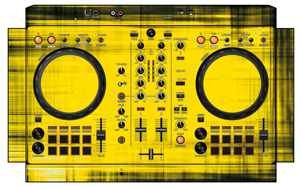 Pioneer DJ DDJ FLX 4 Skin Blacknyellow