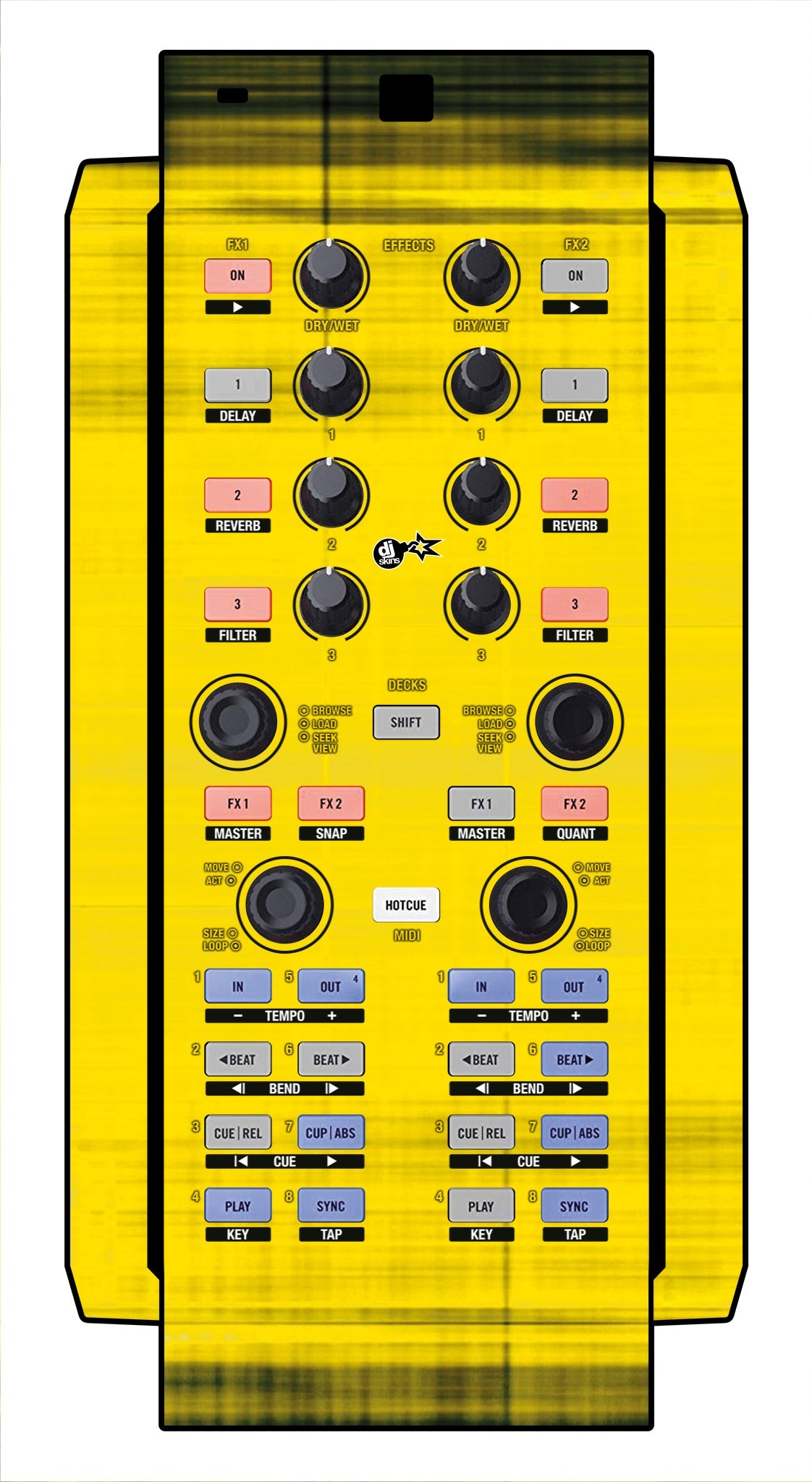 Native Instruments X1 Skin Blacknyellow