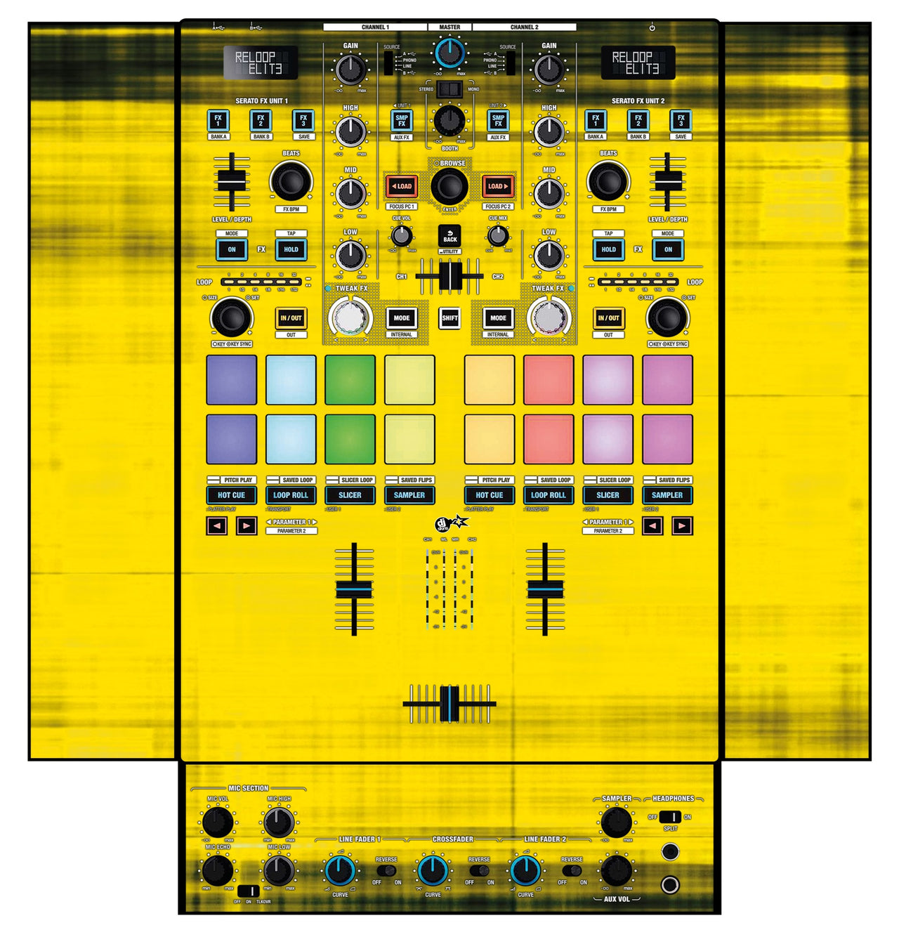 Reloop Elite Skin Blacknyellow