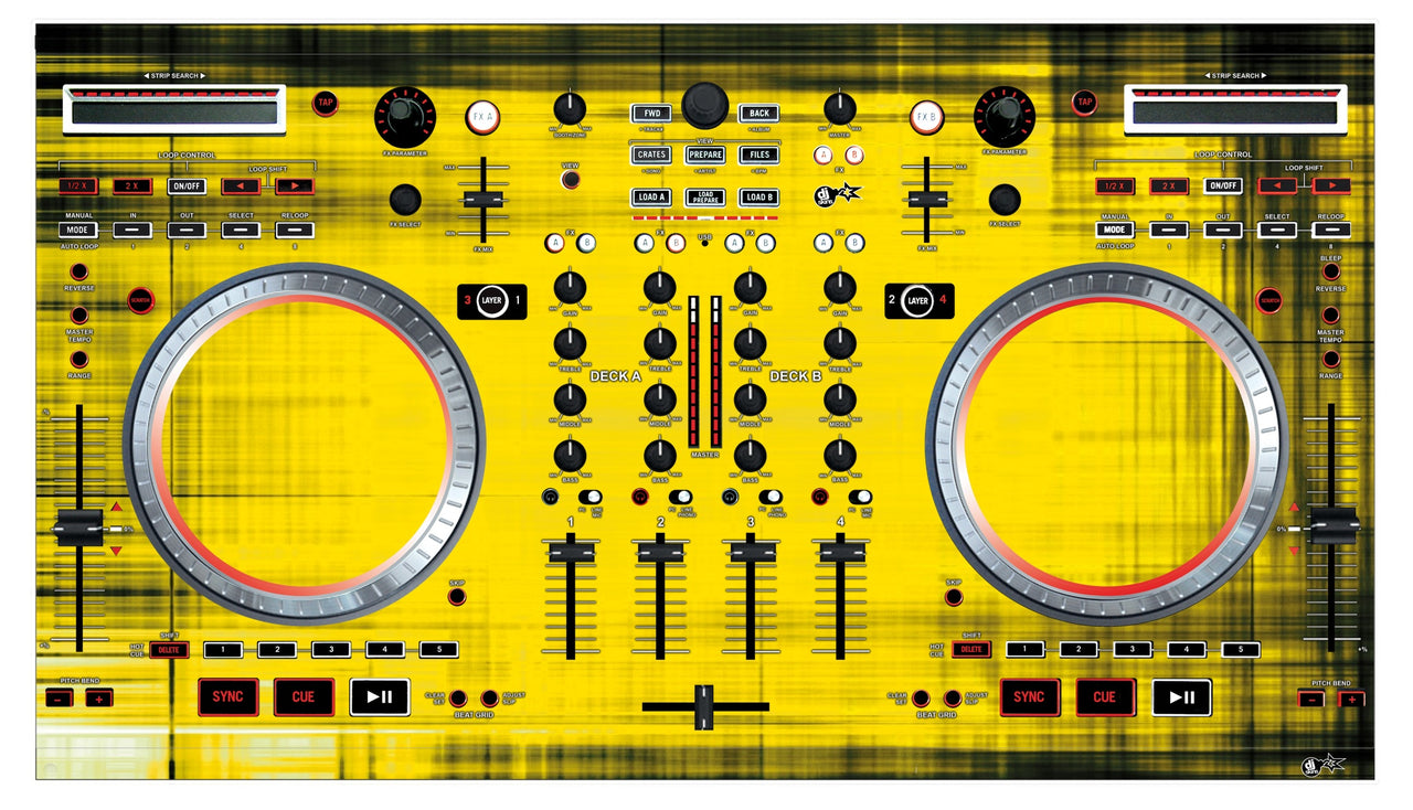 Numark NS 6 Skin Blacknyellow