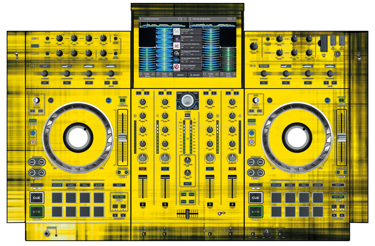 Denon DJ PRIME 4 Skin Blacknyellow