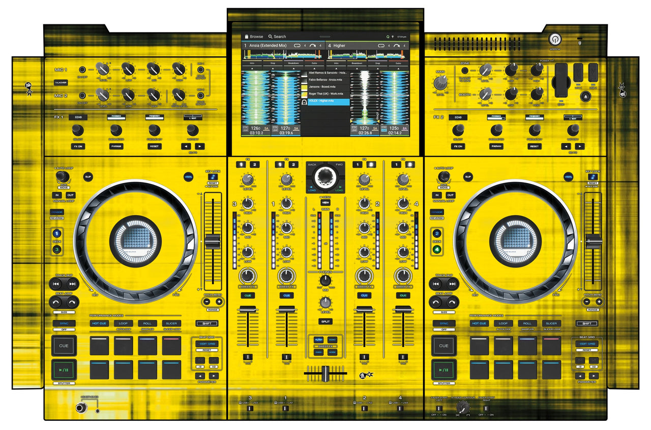 Denon DJ PRIME 4+ Skin Blacknyellow