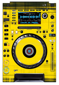 Pioneer DJ CDJ 2000 NEXUS Skin Blacknyellow