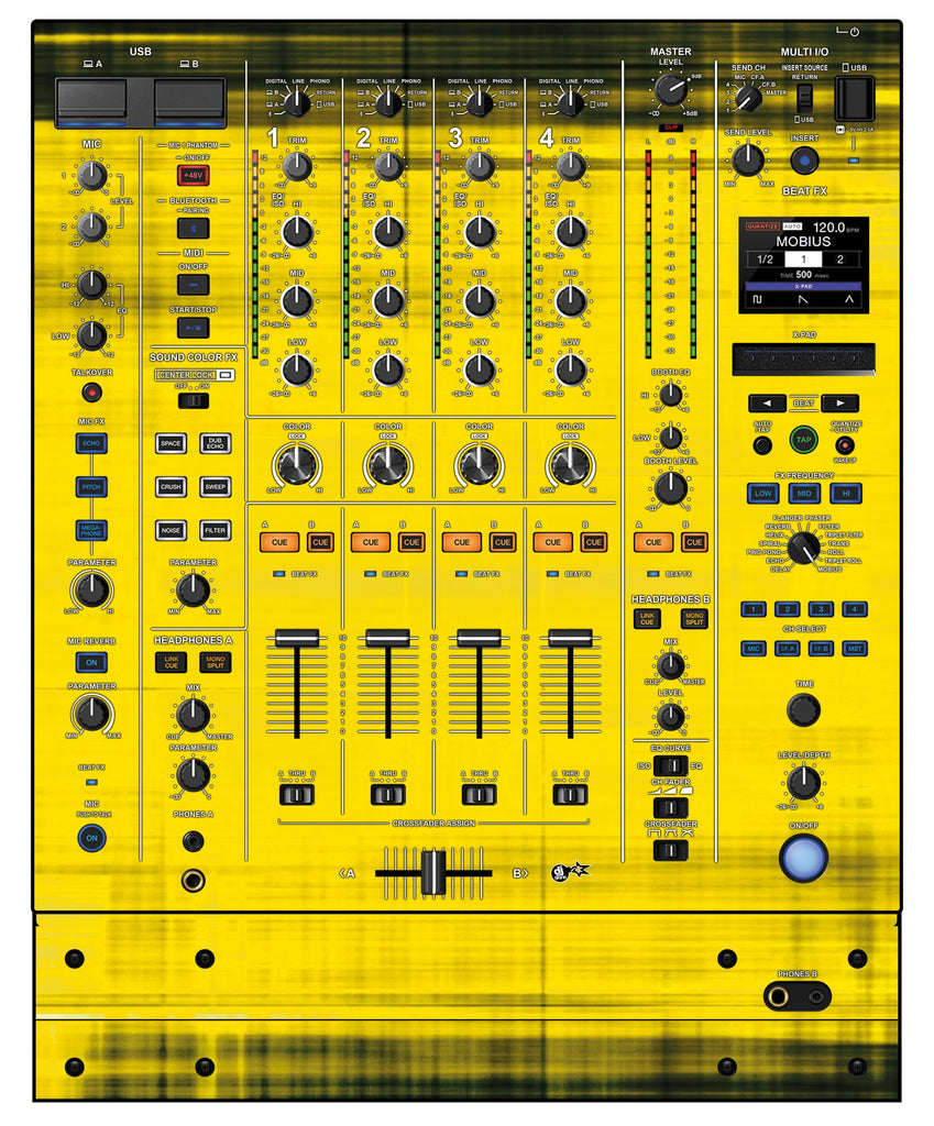 Pioneer DJ DJM A9 Skin Blacknyellow