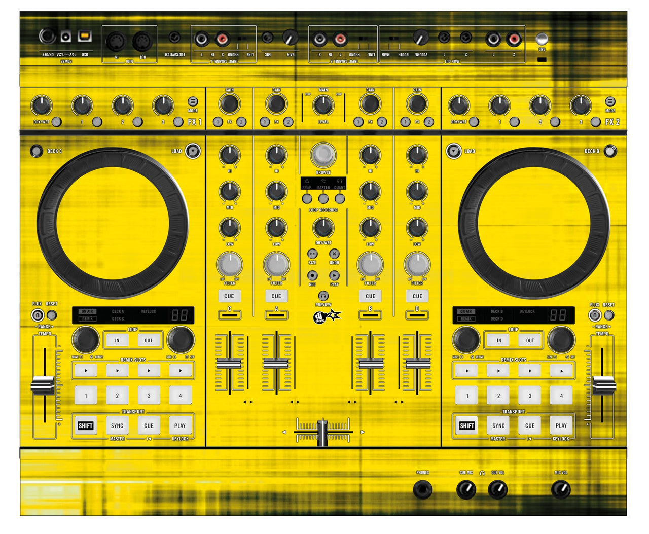 Native Instruments S4 MK2 Skin Blacknyellow