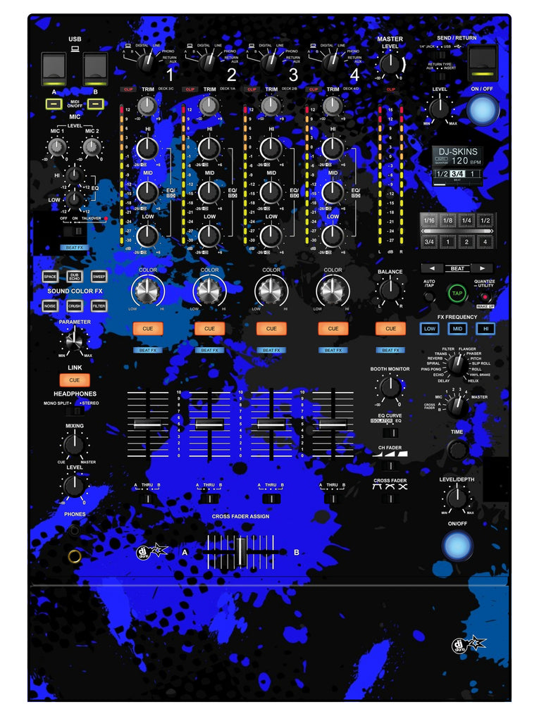 Pioneer DJ DJM 900 NEXUS 2 Skin Conflict Blue