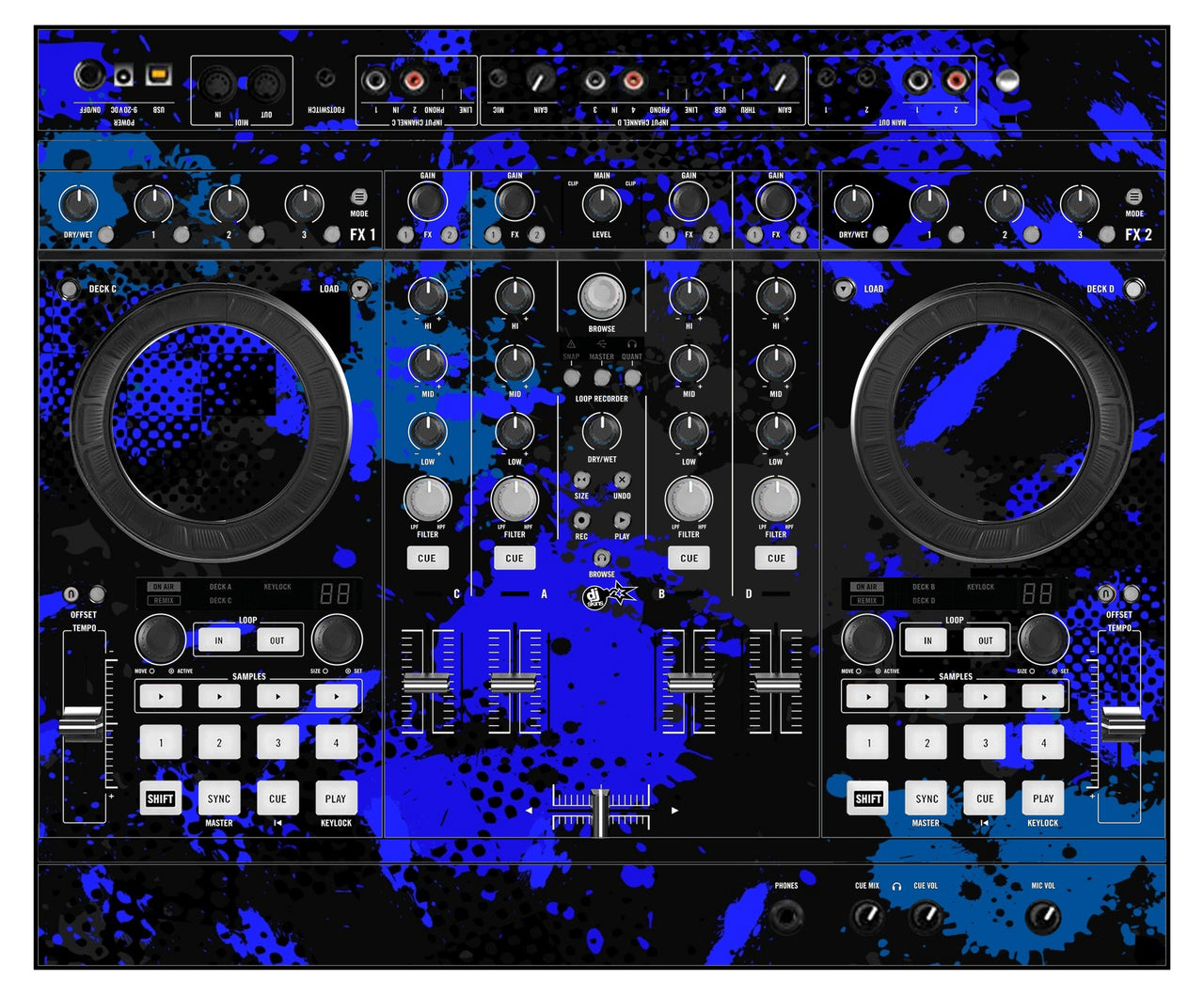 Native Instruments S4 MK1 Skin Conflict Blue