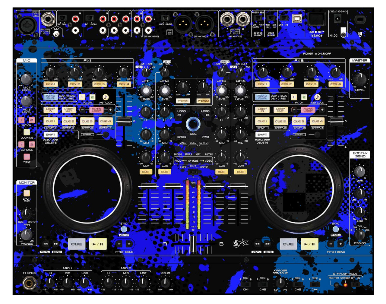 Denon DJ MC 6000 Skin Conflict Blue