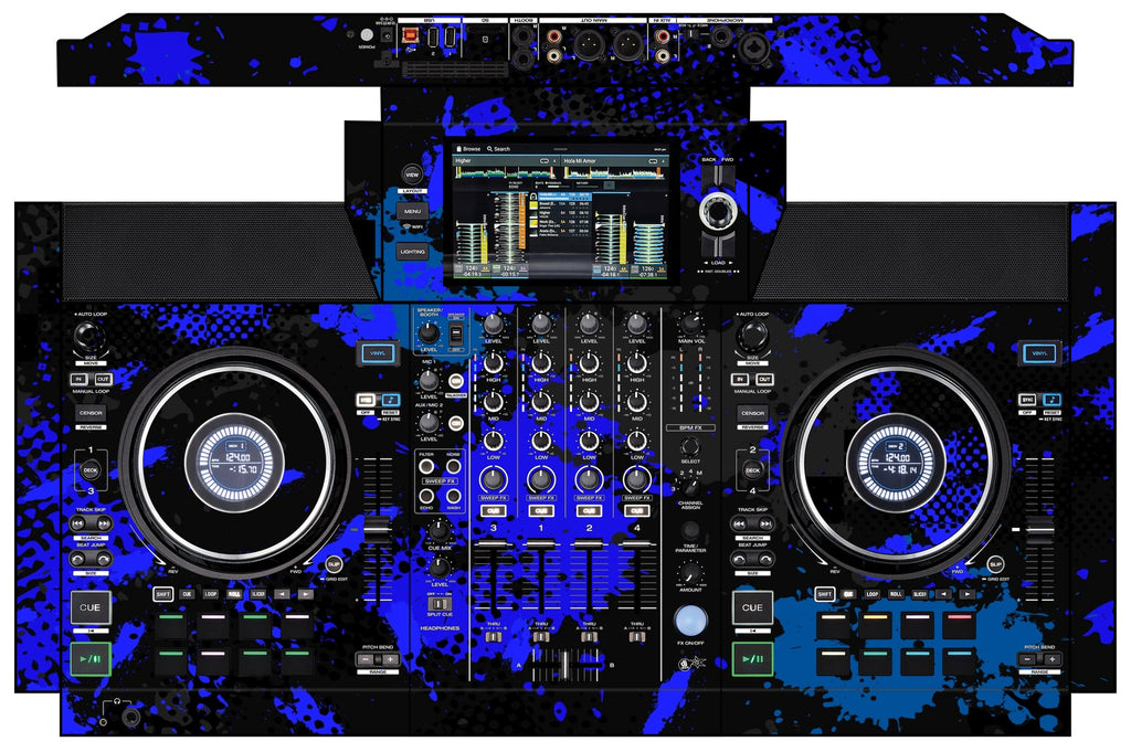 Denon DJ SC Live 4 Skin Conflict Blue