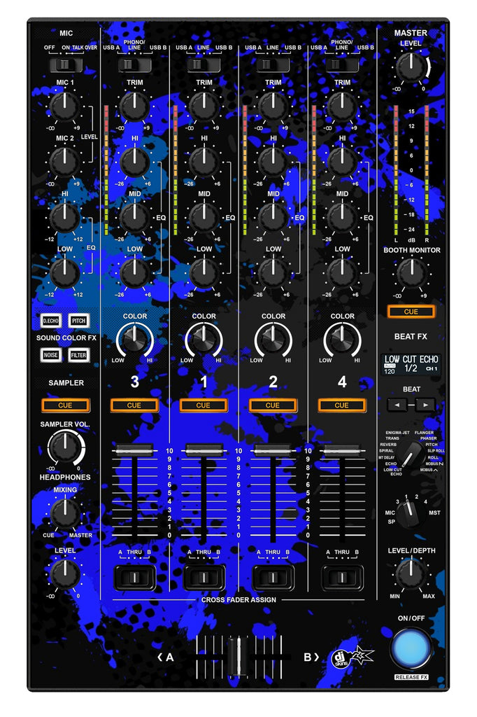 Pioneer DJ DDJ 1000 MIXER Skin Conflict Blue