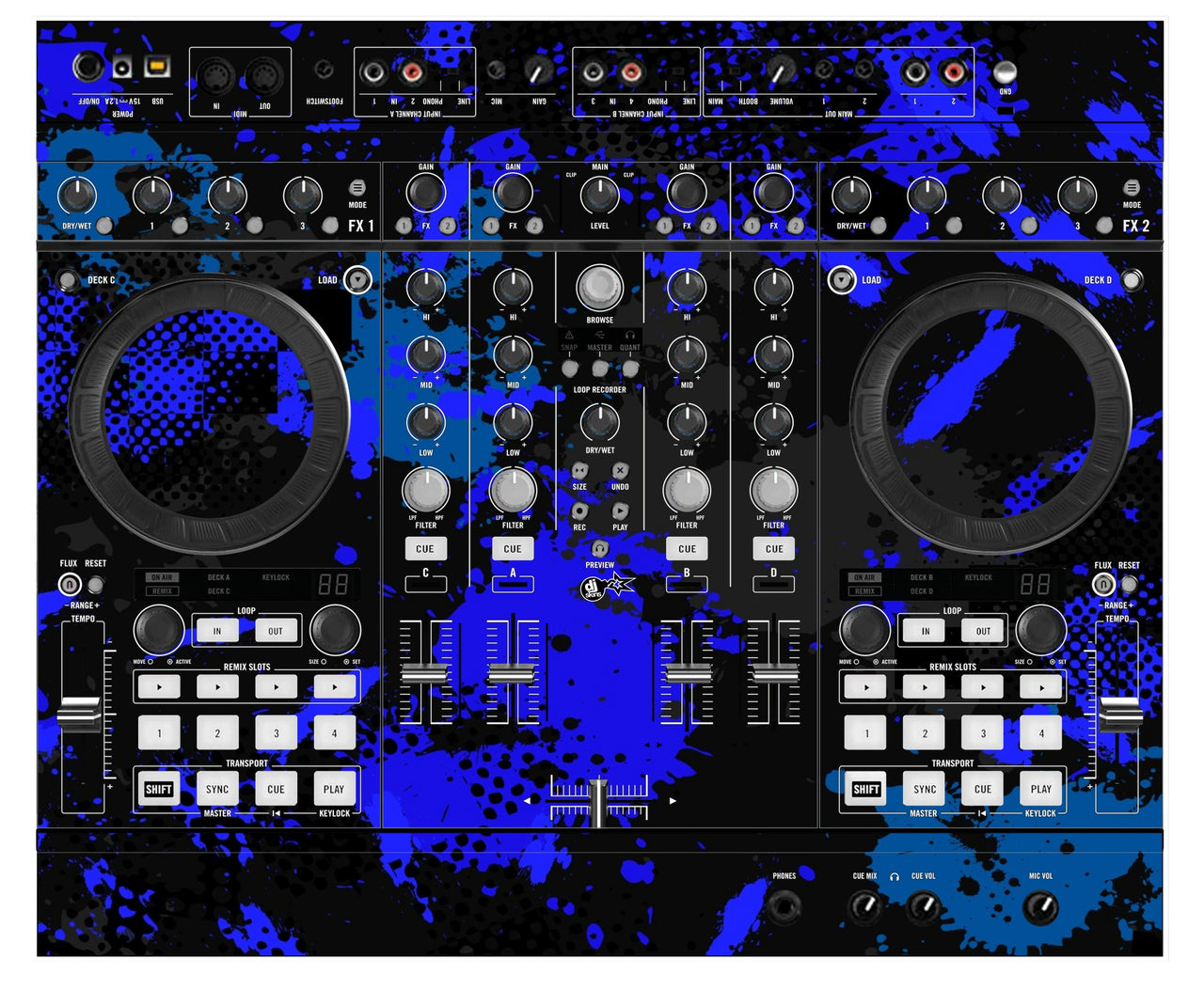 Native Instruments S4 MK2 Skin Conflict Blue