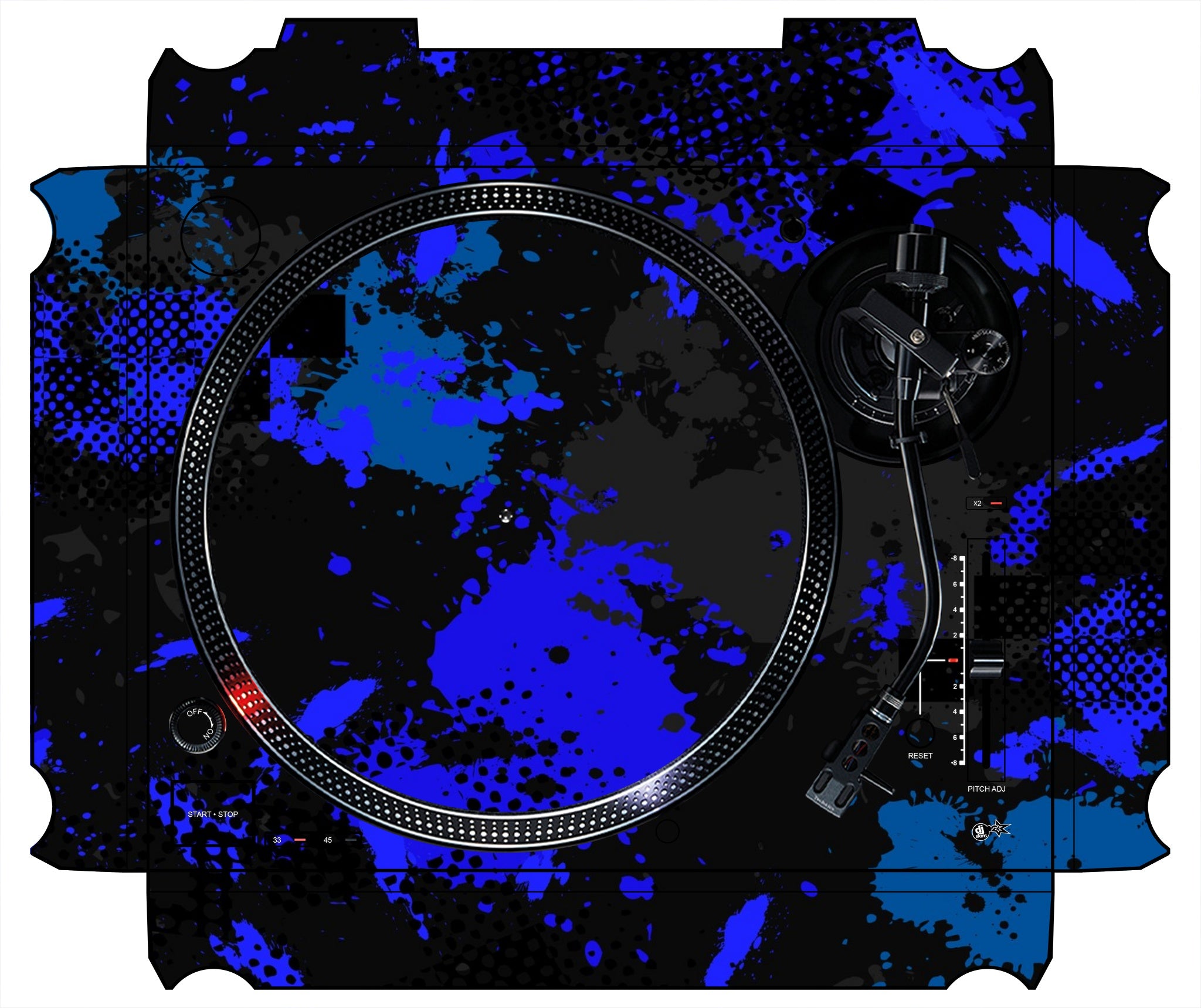 Technics 1200 / 1210 MK7 Skin Conflict Blue