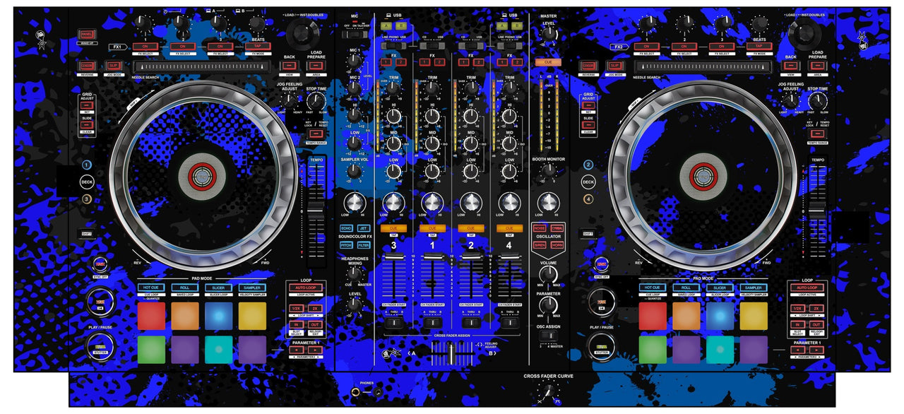 Pioneer DJ DDJ SZ Skin Conflict Blue