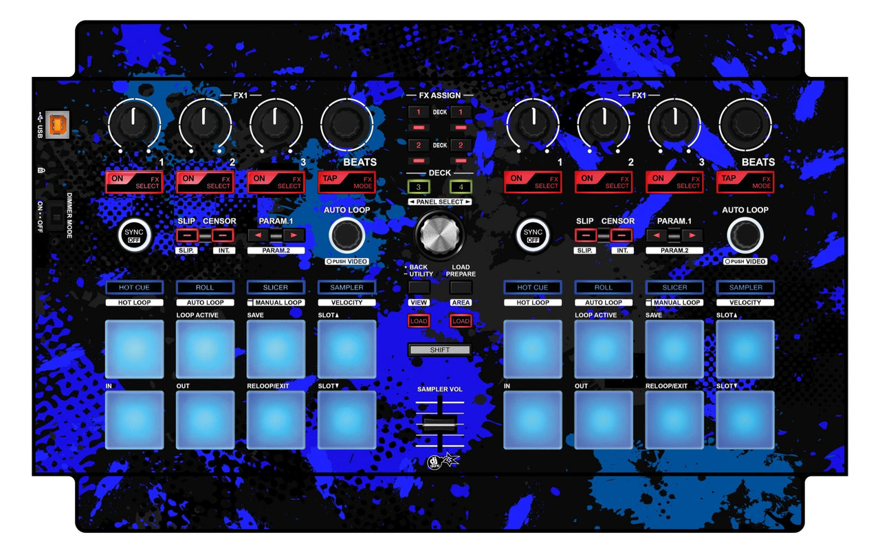 Pioneer DJ DDJ SP 1 Skin Conflict Blue