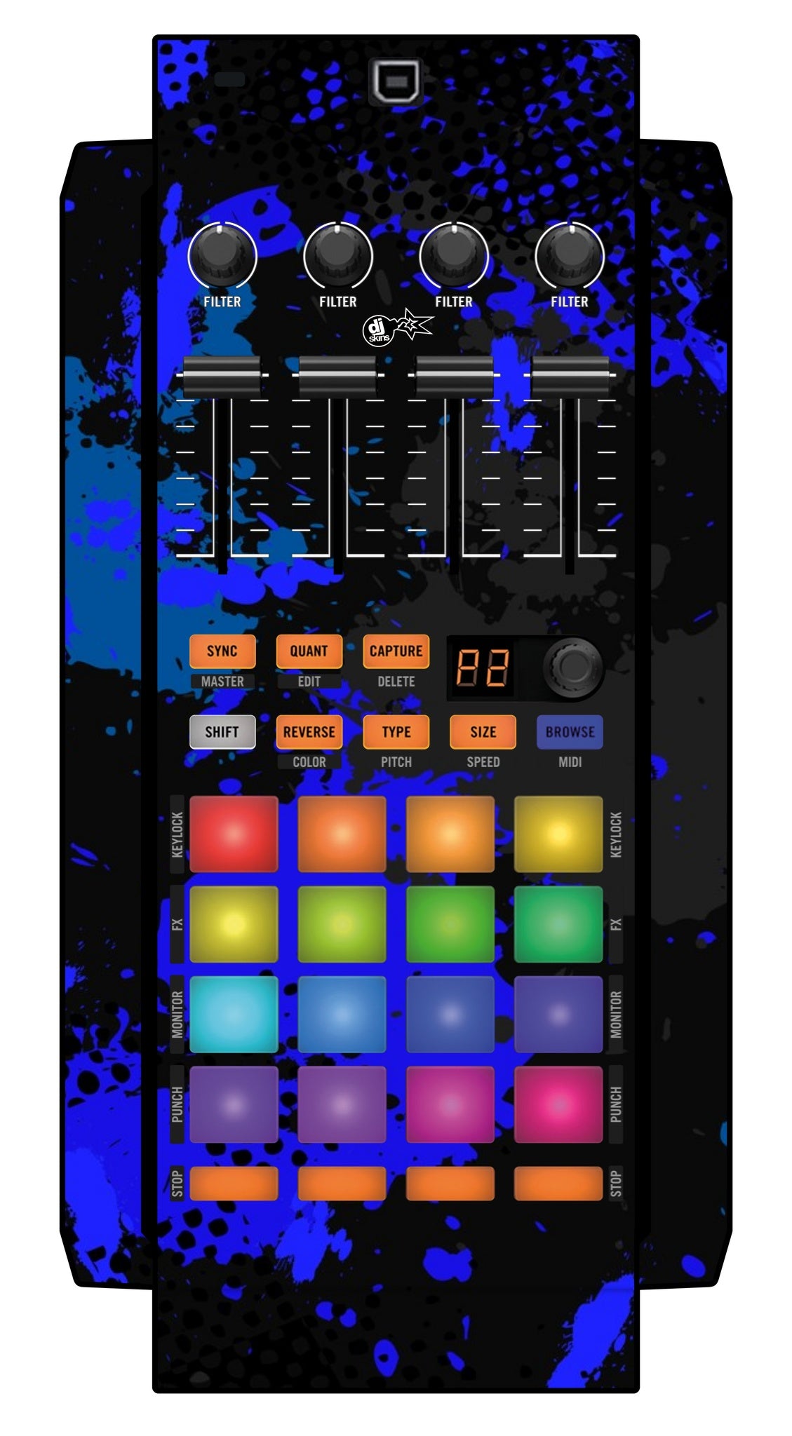 Native Instruments F1 Skin Conflict Blue