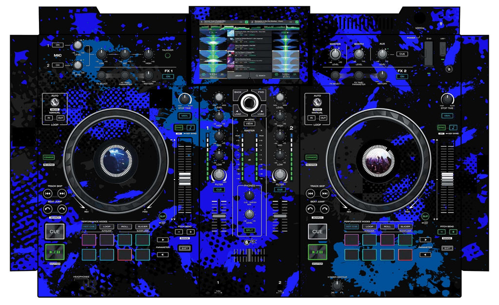 Denon DJ PRIME 2 Skin Conflict Blue