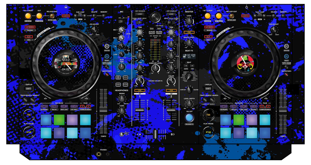 Pioneer DJ DDJ 800 Skin Conflict Blue