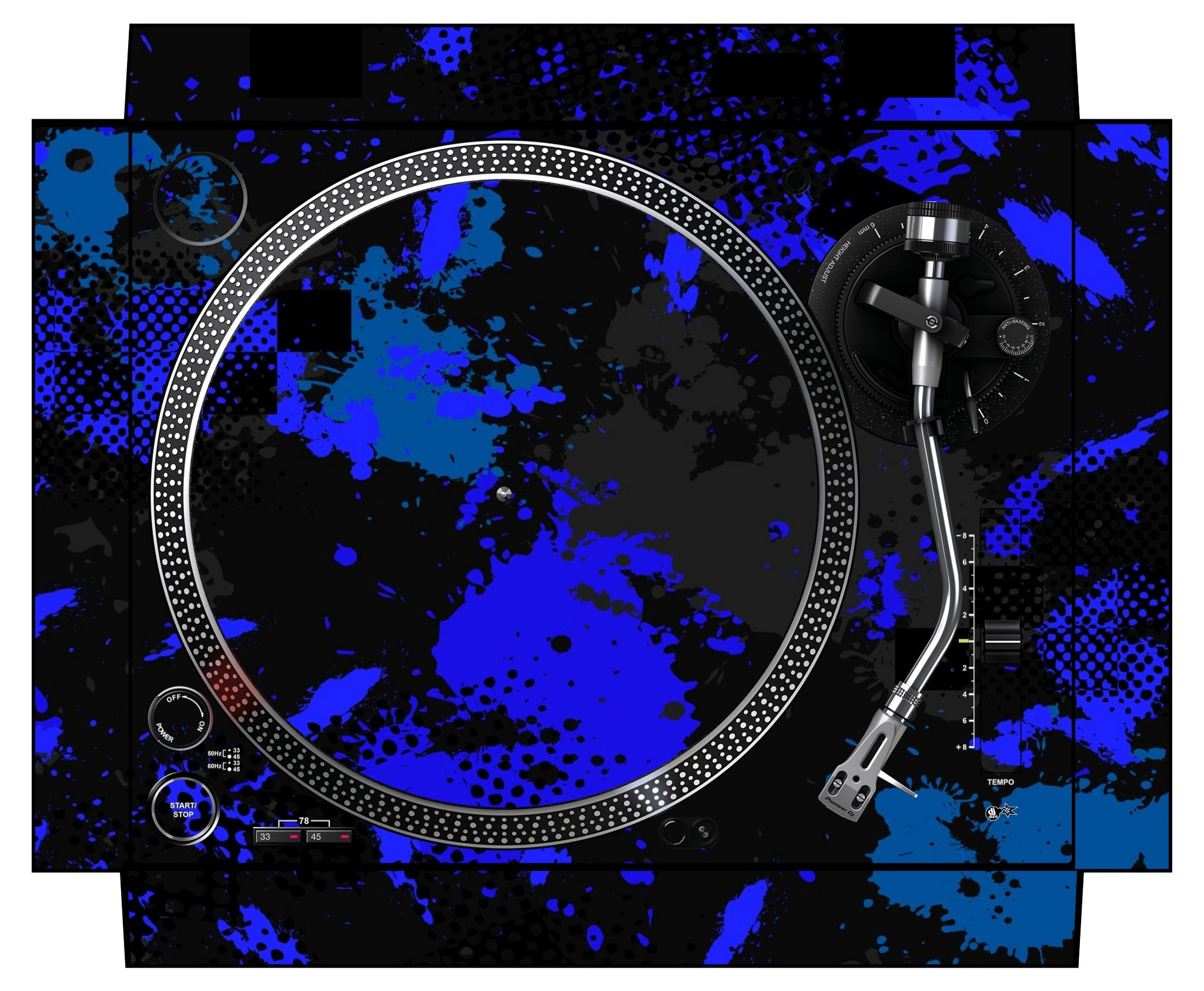 Pioneer DJ PLX 500 Skin Conflict Blue