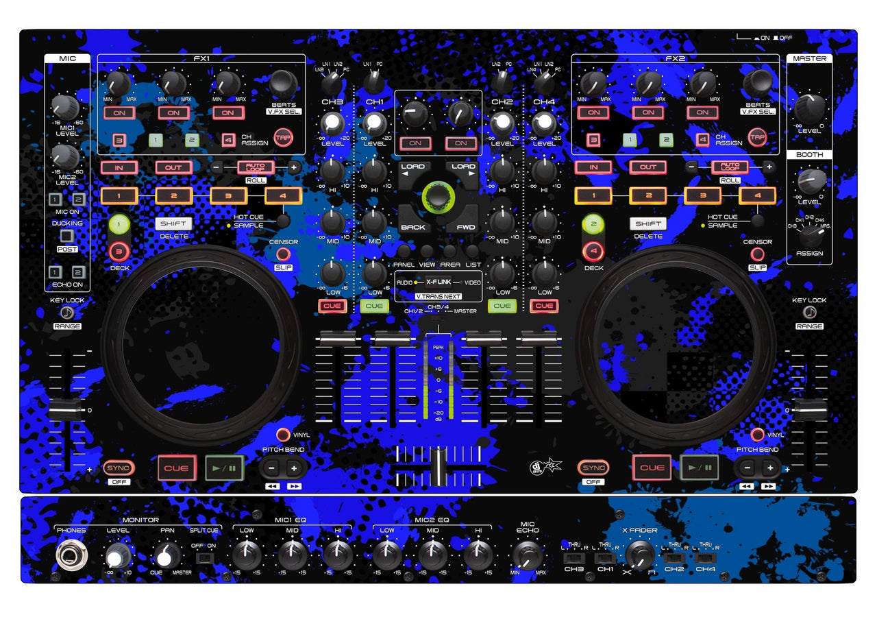 Denon DJ MC 6000 MK2 Skin Conflict Blue