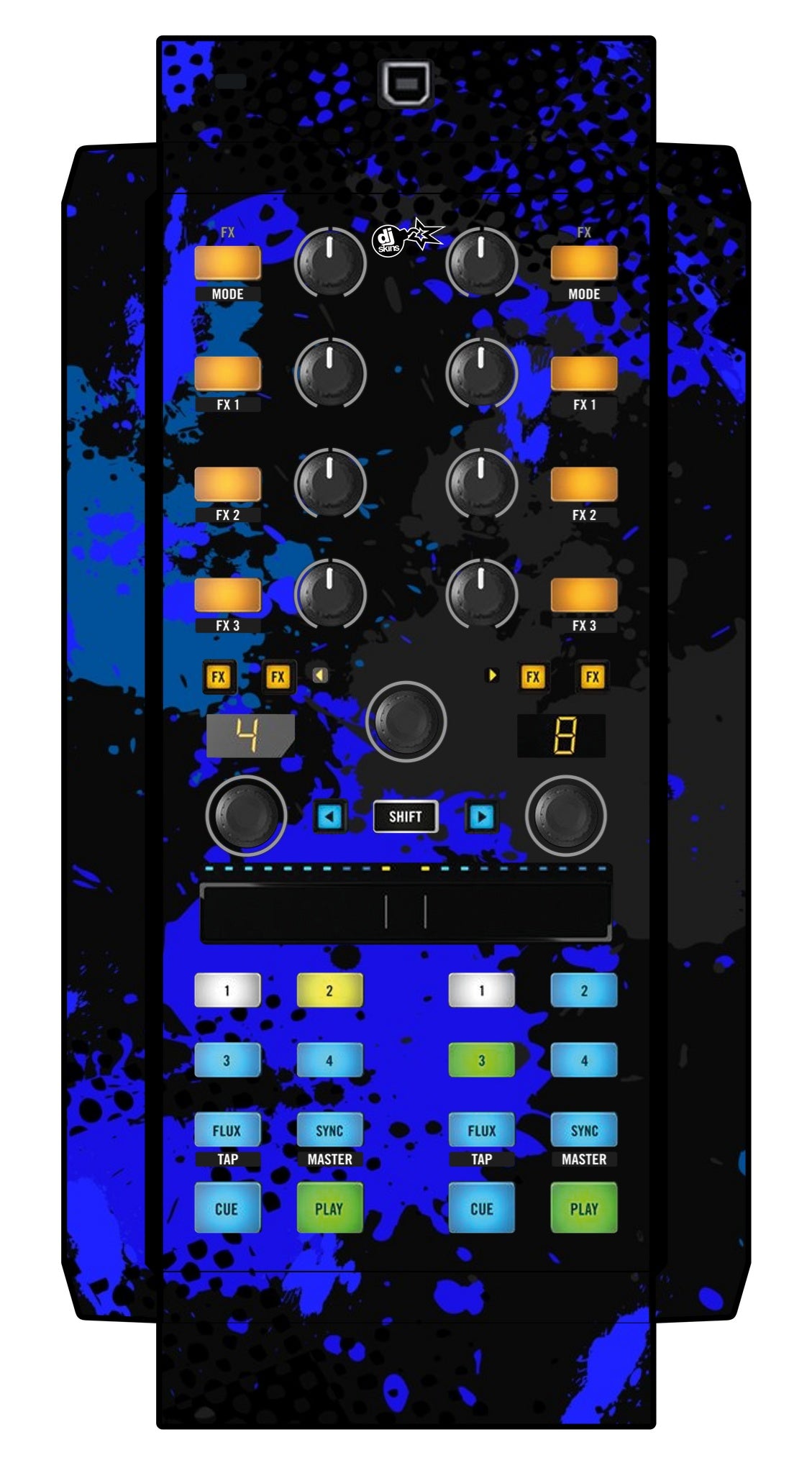 Native Instruments X1 MK2 Skin Conflict Blue