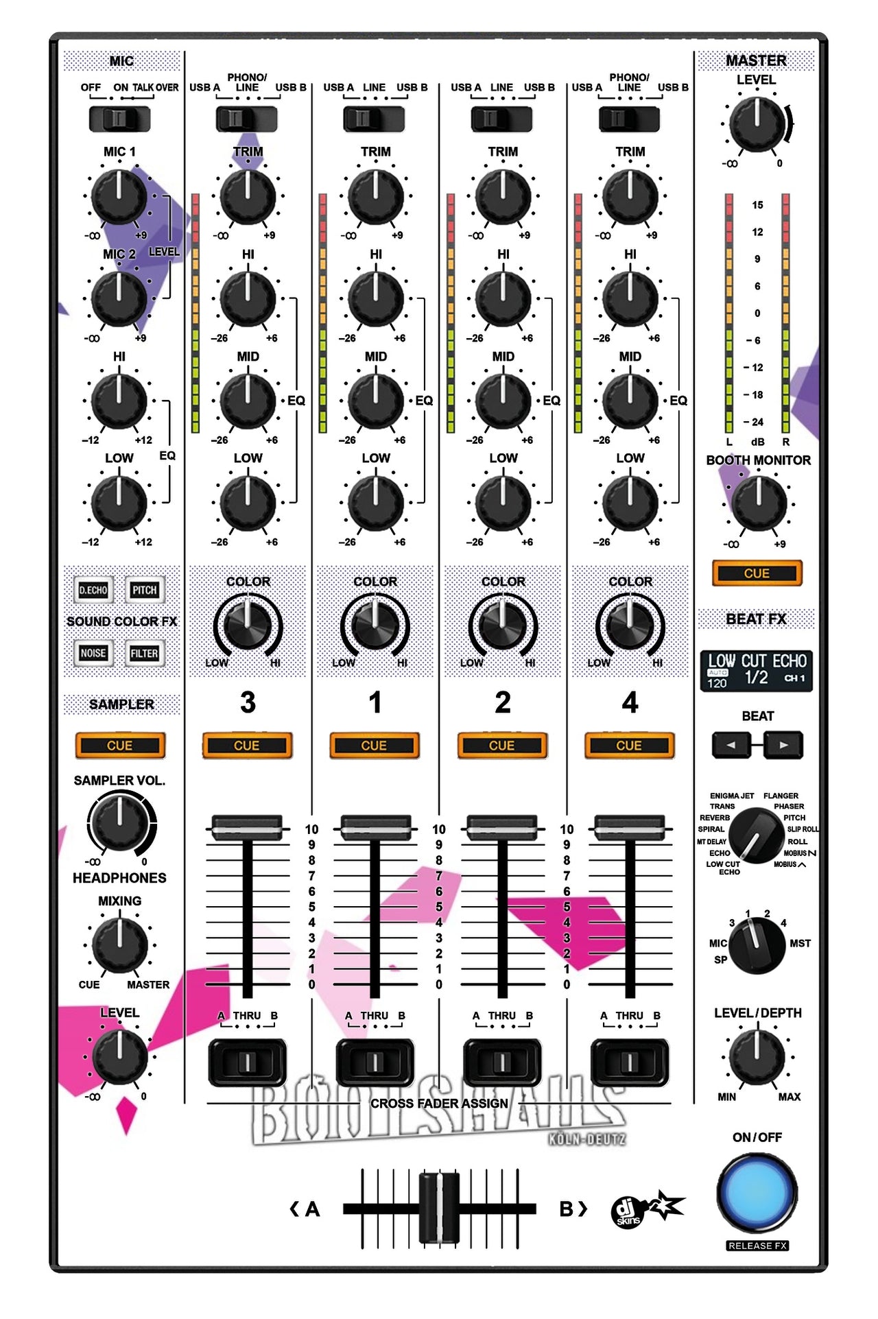 Pioneer DJ DDJ 1000 MIXER Skin Bootshaus 2