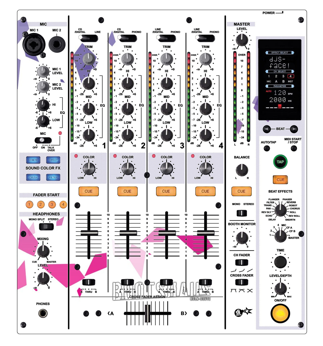 Pioneer DJ DJM 800 Skin Bootshaus 2