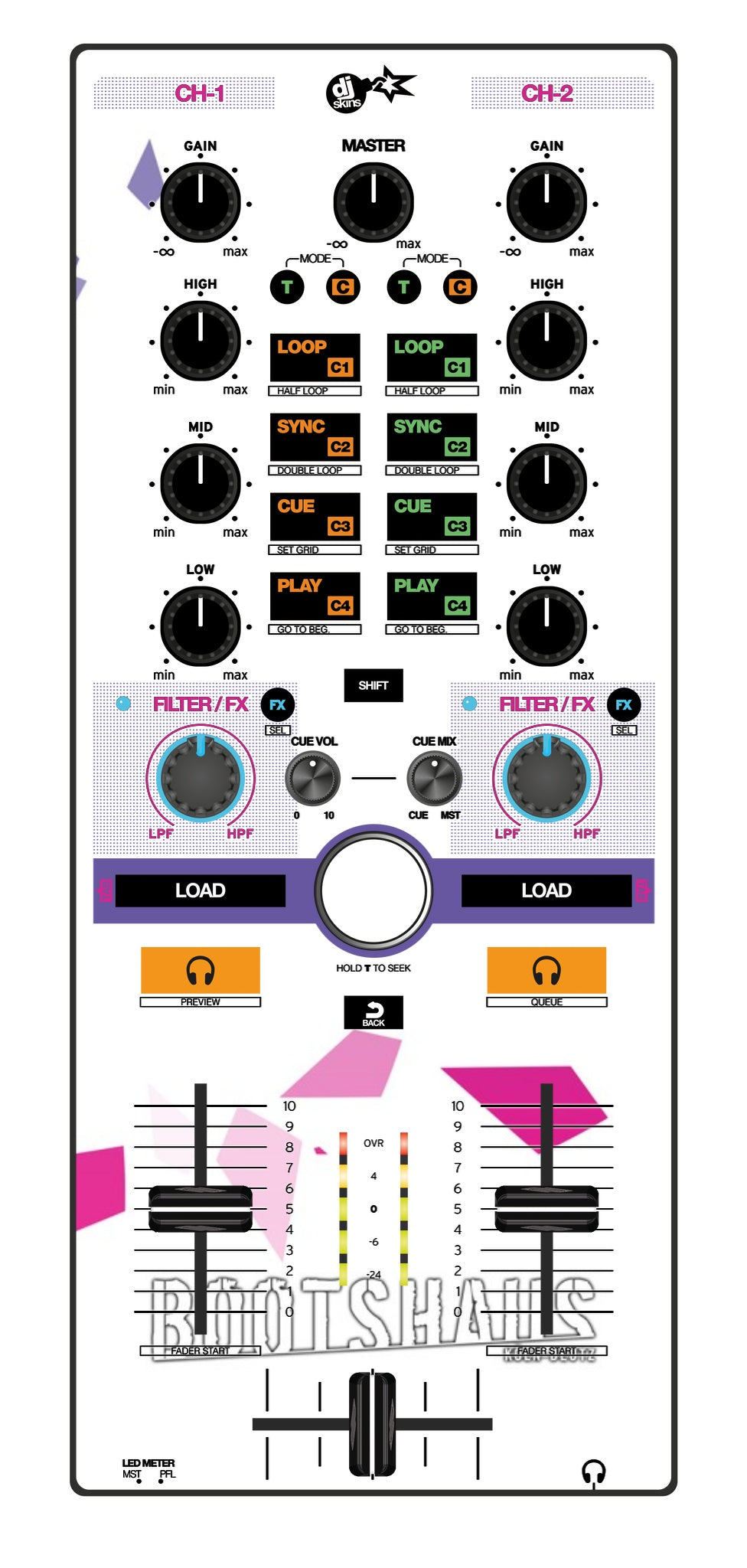 Reloop Mixtour Skin Bootshaus 2