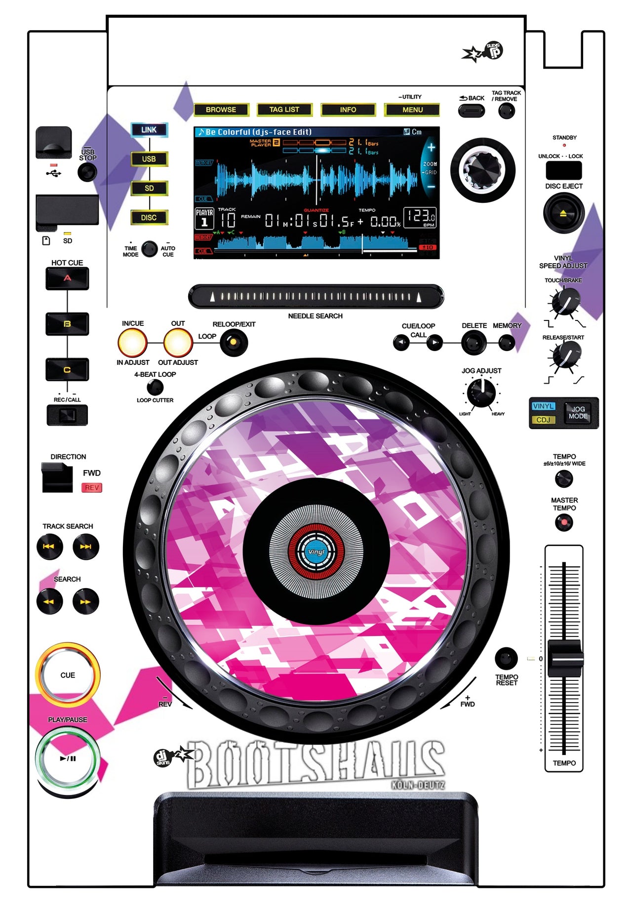 Pioneer DJ CDJ 2000 Skin Bootshaus 2