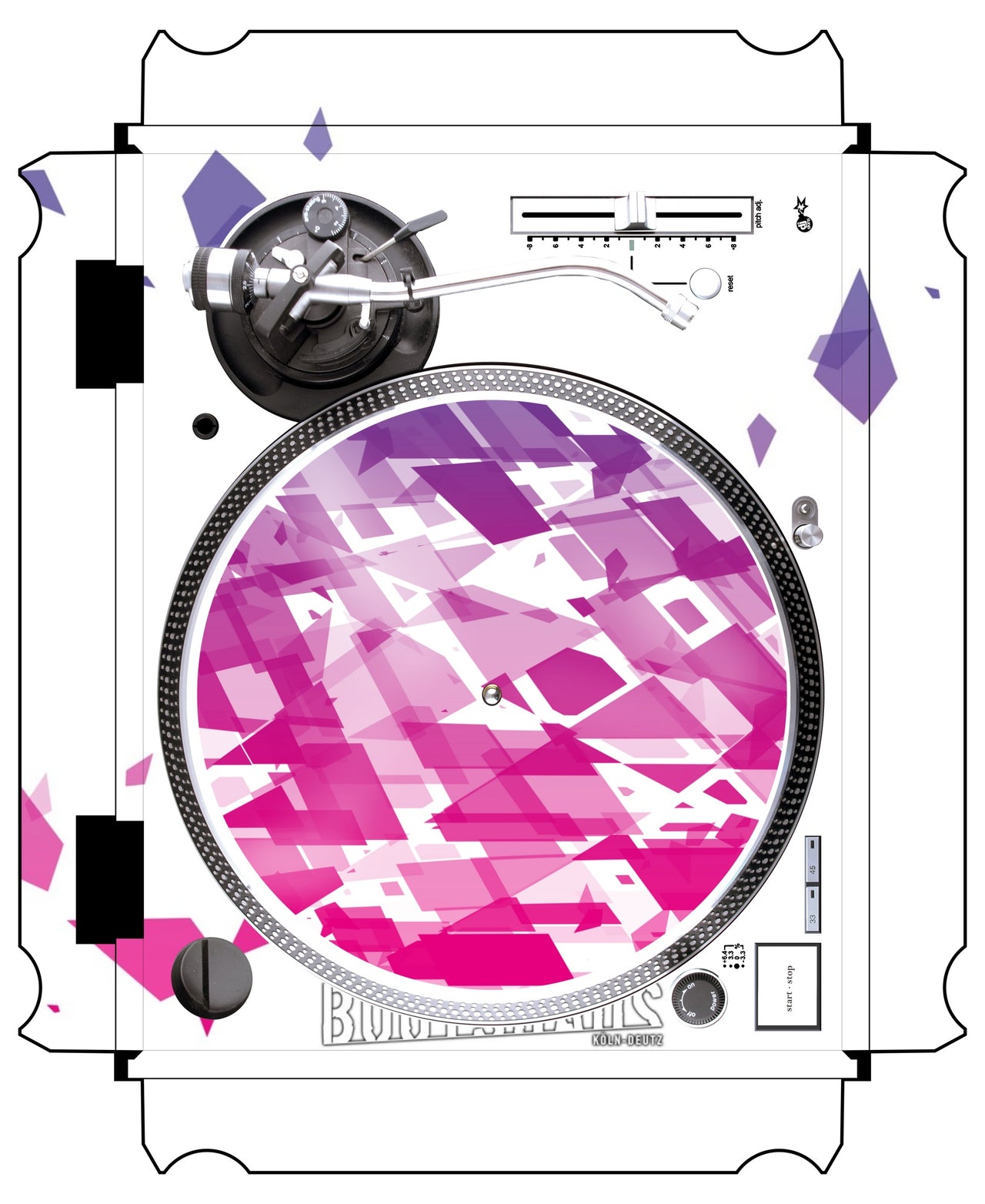 Technics 1200 / 1210 MK5 VERTICAL Skin Bootshaus 2