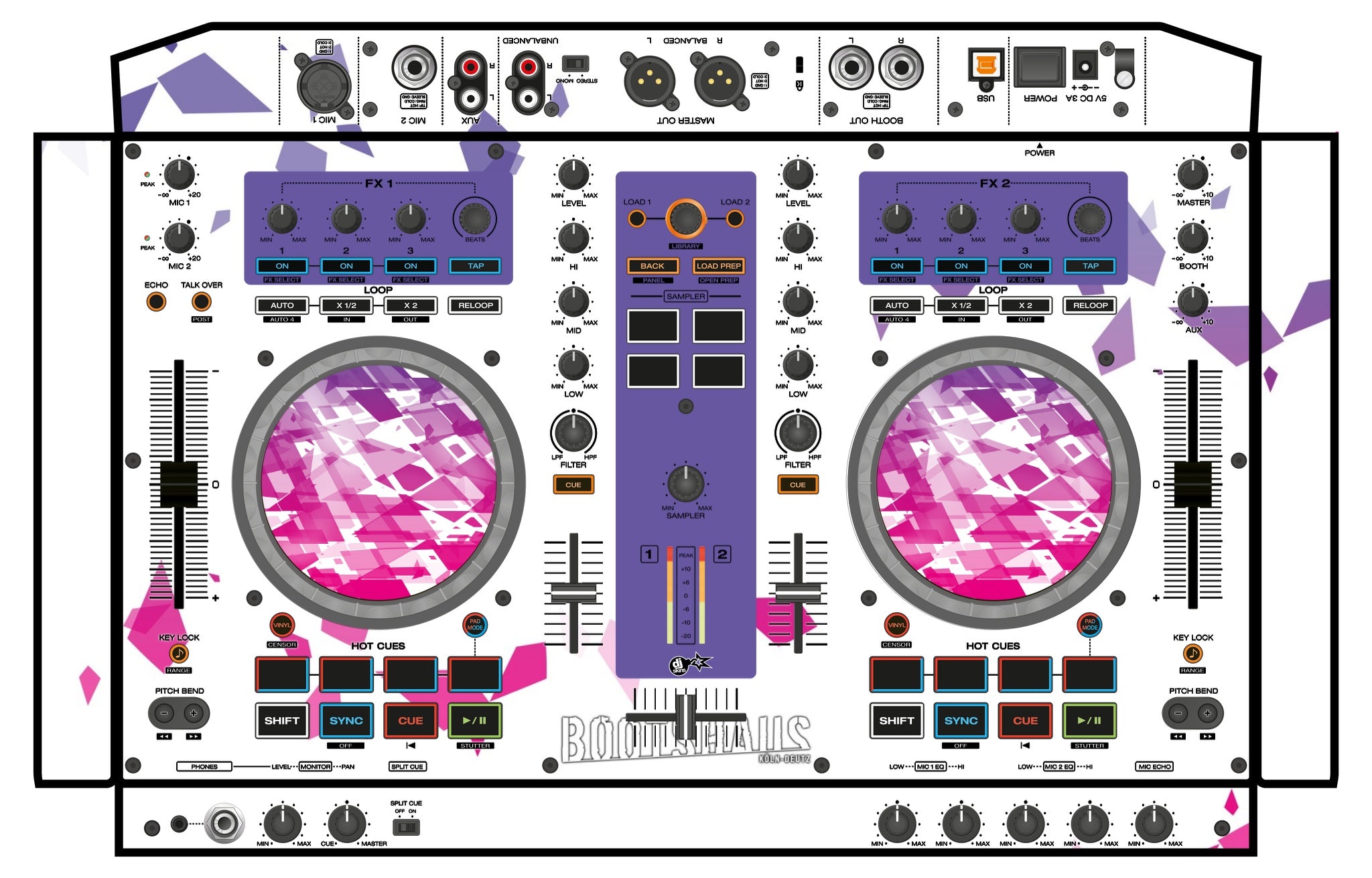 Denon DJ MC 4000 Skin Bootshaus 2