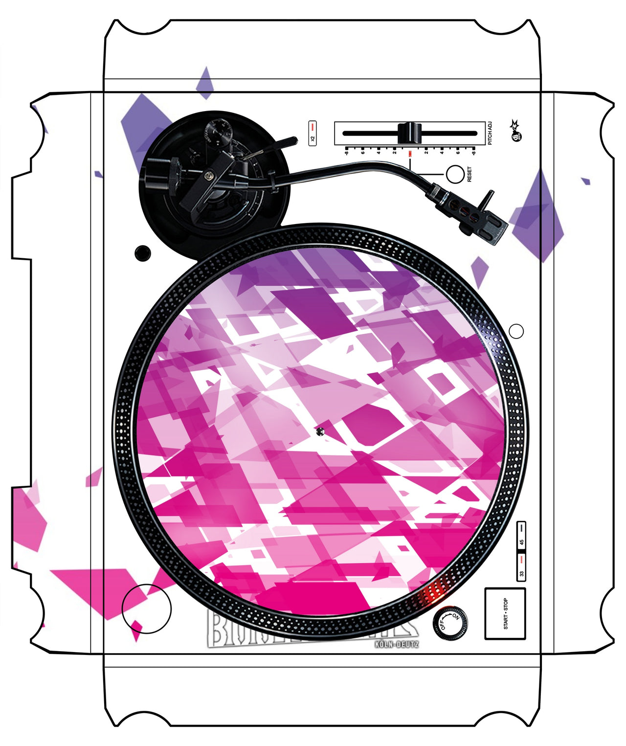 Technics 1200 / 1210 MK7 VERTICAL Skin Bootshaus 2