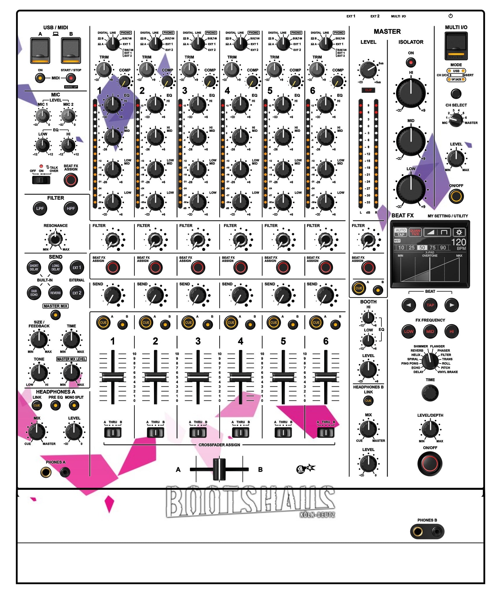 Pioneer DJ DJM V10 Skin Bootshaus 2