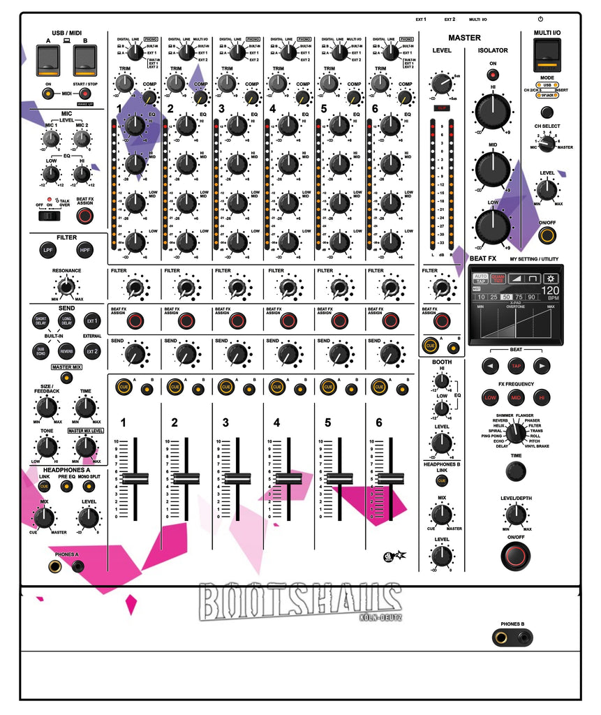 Pioneer DJ DJM V10 LF Skin Bootshaus 2