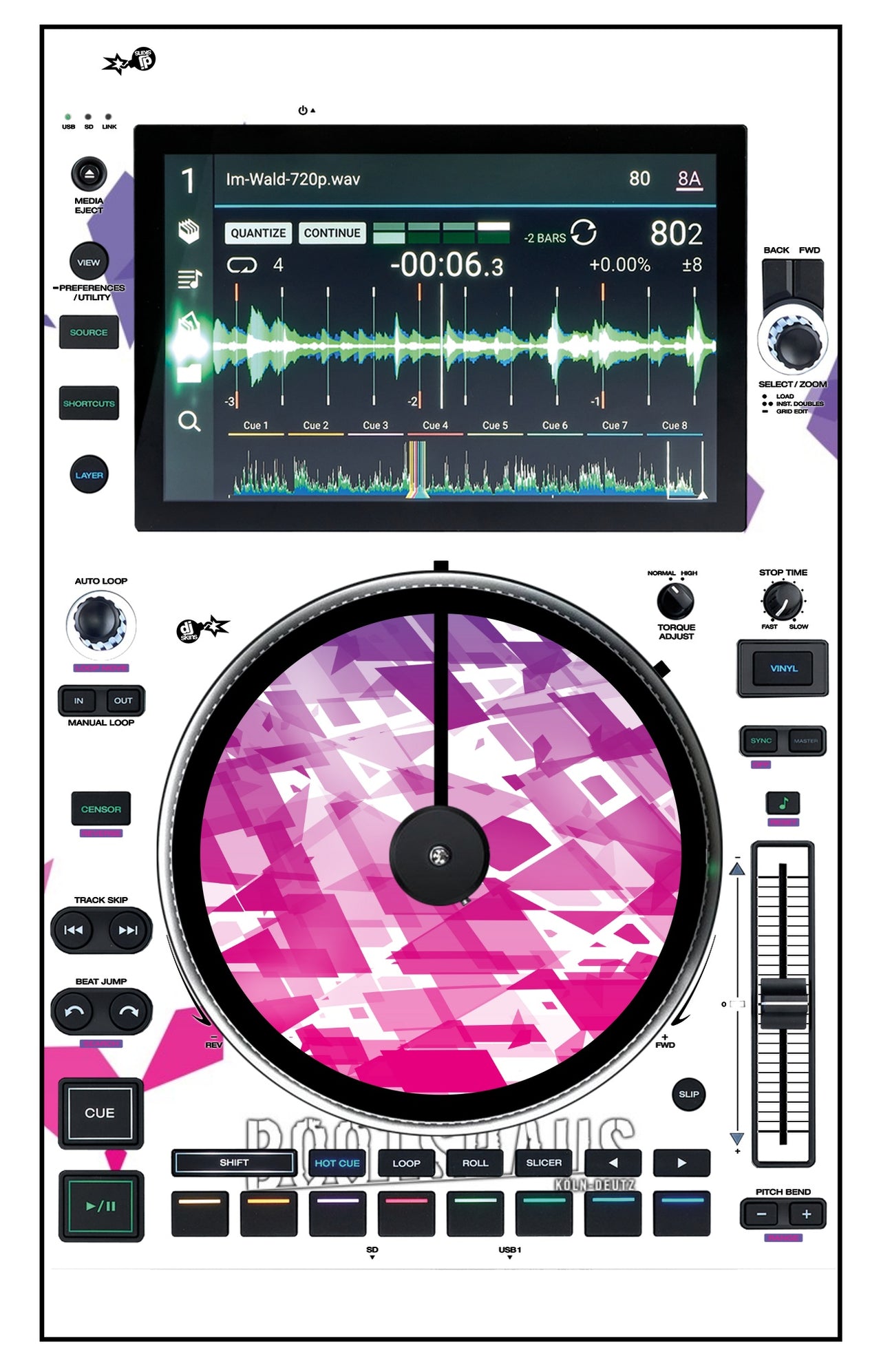 Denon DJ SC 6000 M Skin Bootshaus 2