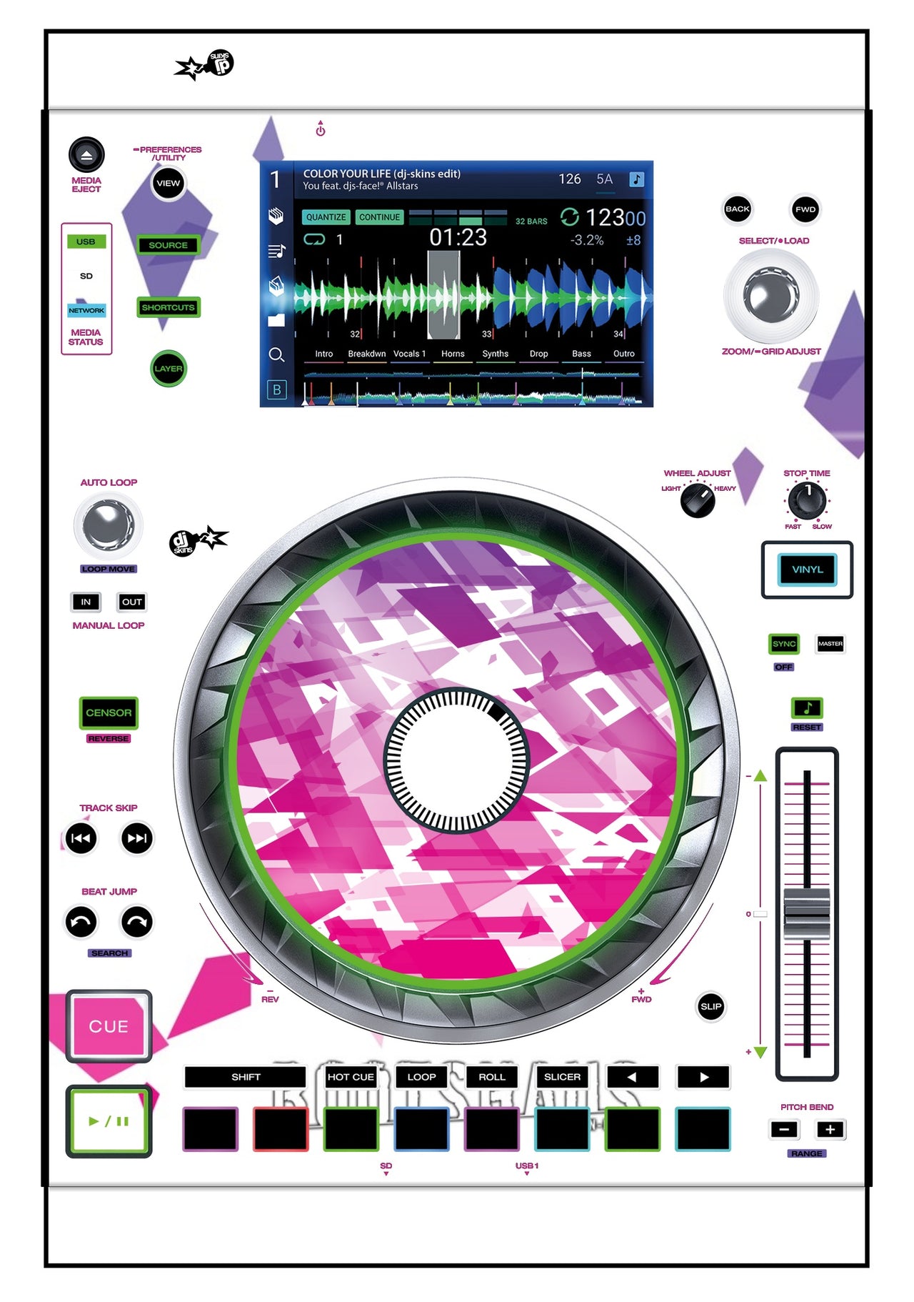 Denon DJ SC 5000 Skin Bootshaus 2