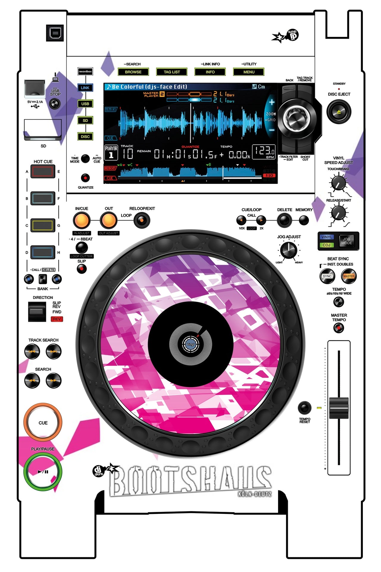 Pioneer DJ CDJ 2000 NEXUS 2 Skin Bootshaus 2