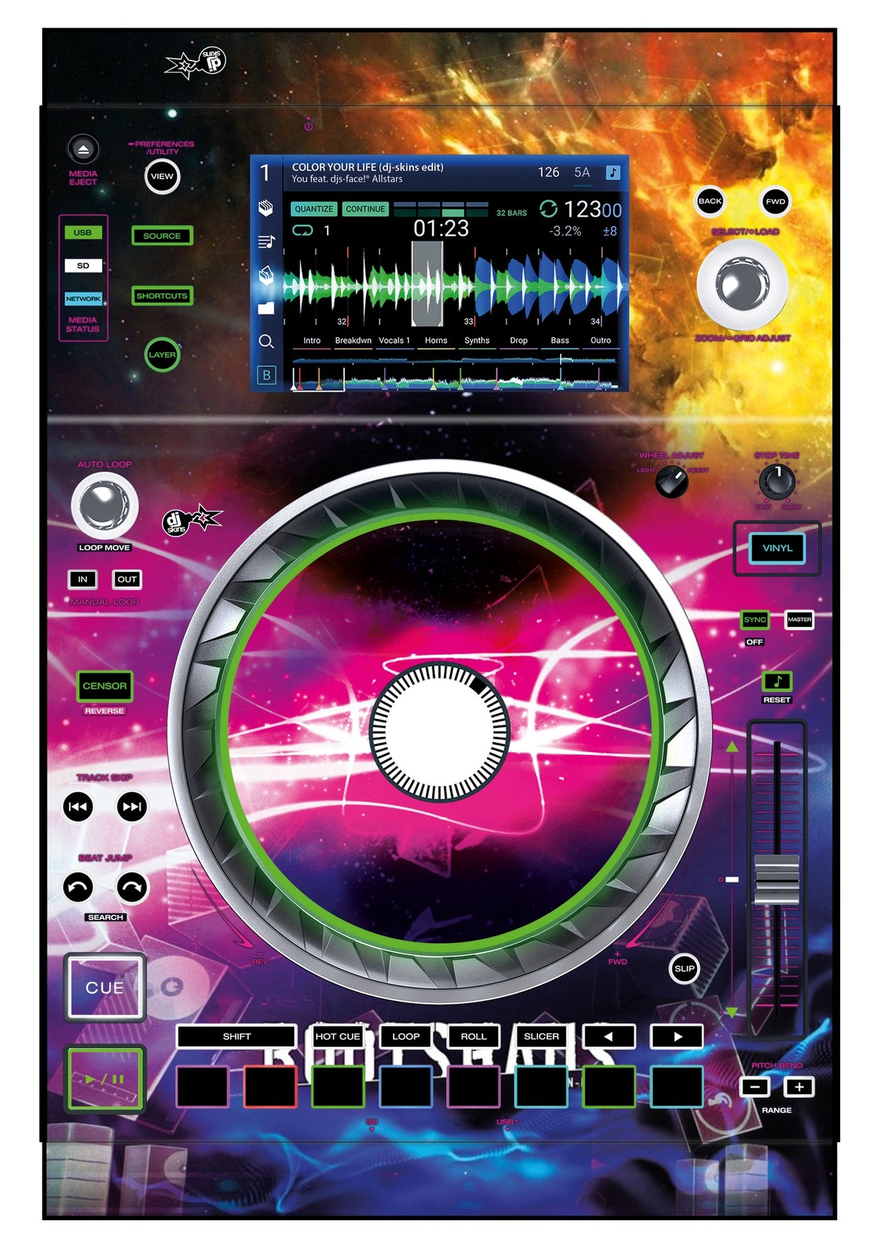Denon DJ SC 5000 Skin Bootshaus
