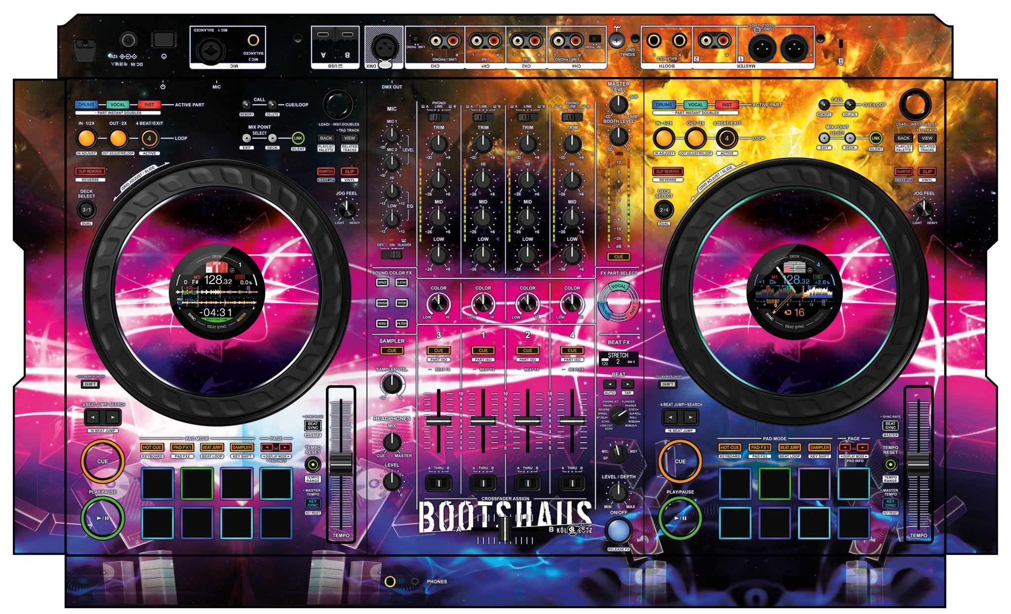 Pioneer DJ DDJ FLX10 Skin Bootshaus