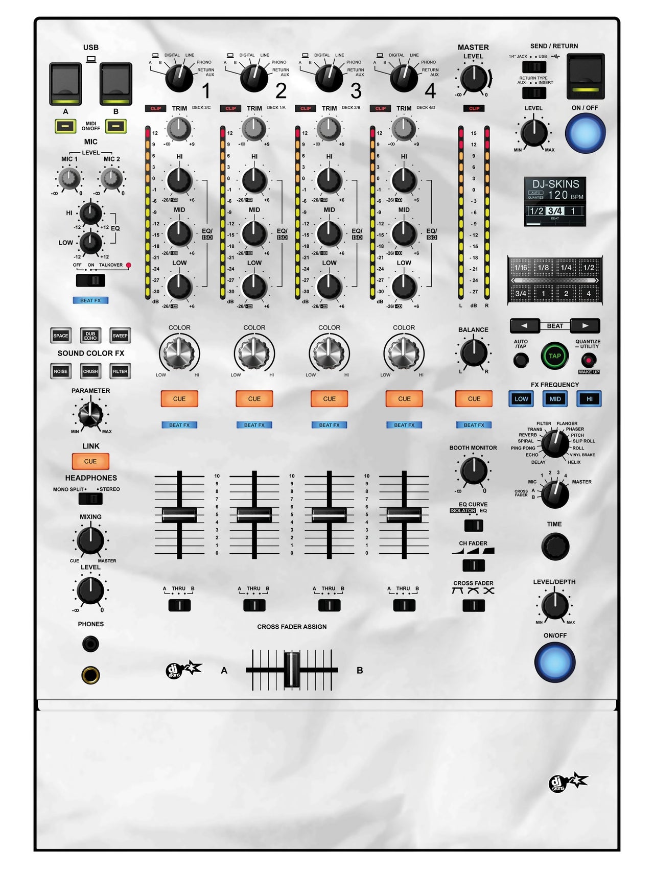 Pioneer DJ DJM 900 NEXUS 2 Skin Breakout