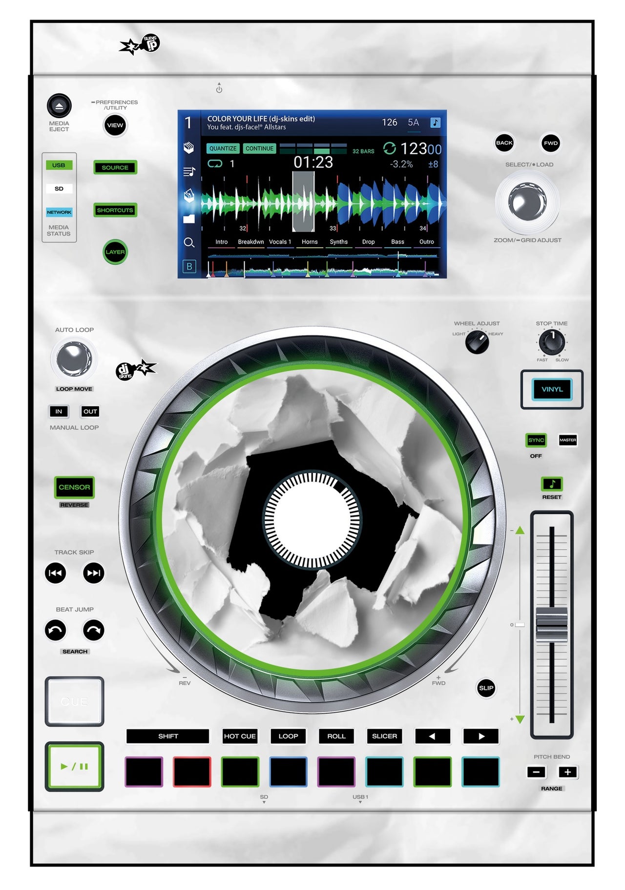 Denon DJ SC 5000 Skin Breakout