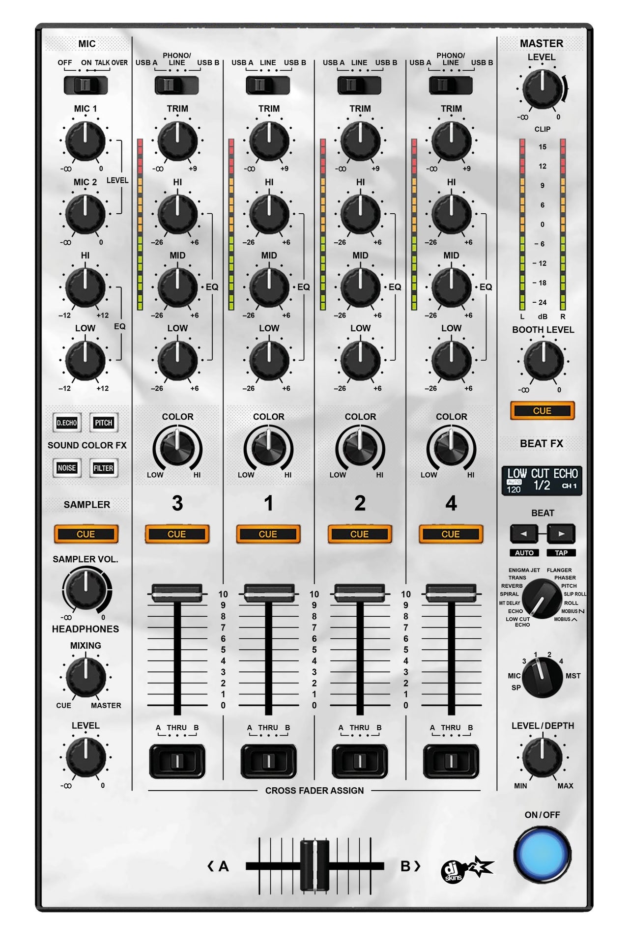 Pioneer DJ DDJ 1000 SRT MIXER Skin Breakout