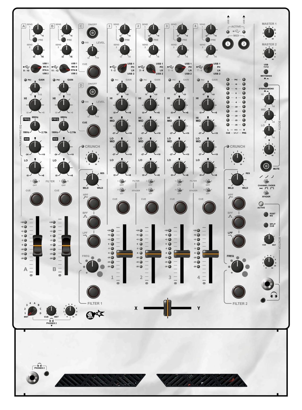 Allen and Heath XONE 96 Skin Breakout