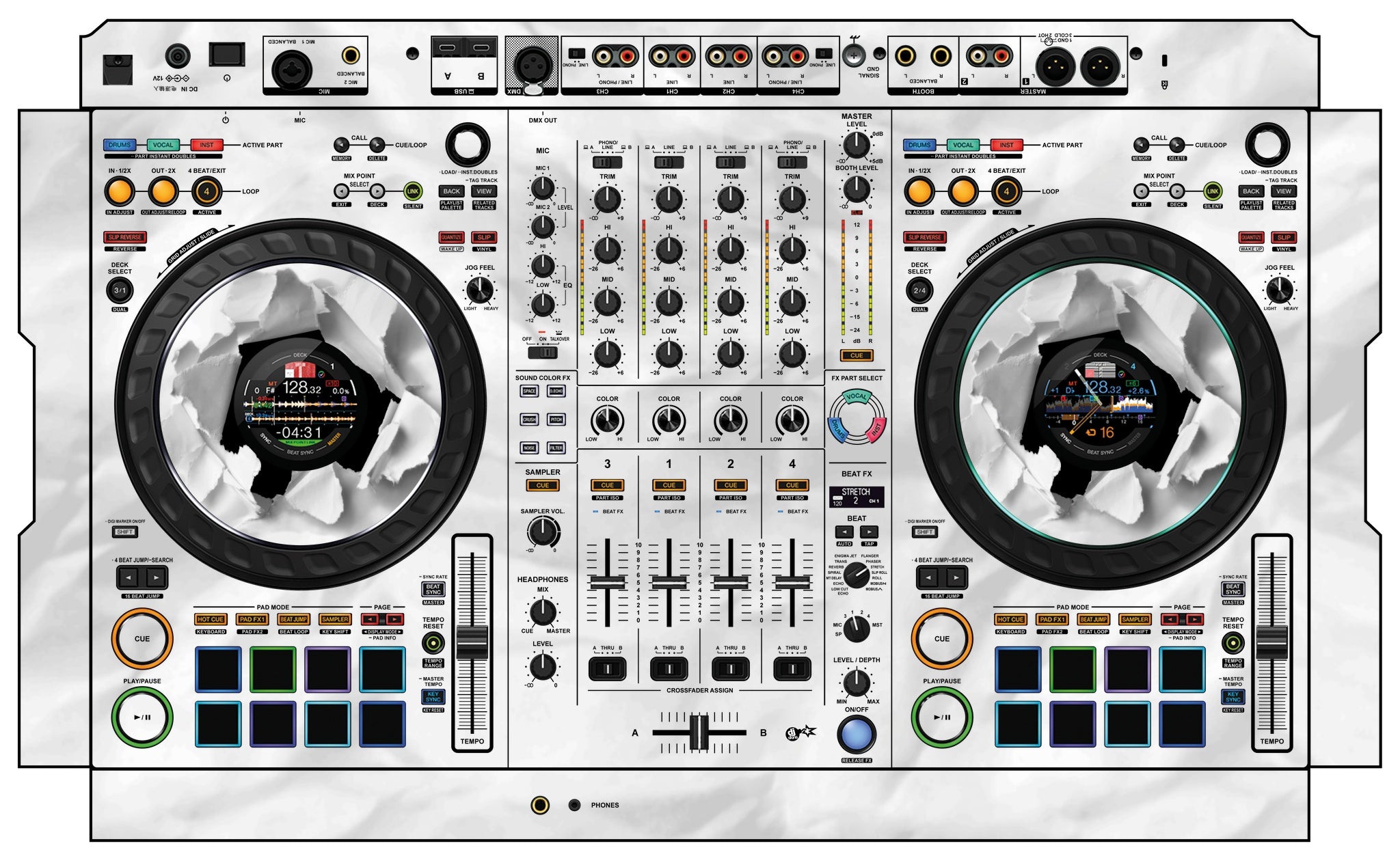 Pioneer DJ DDJ FLX10 Skin Breakout