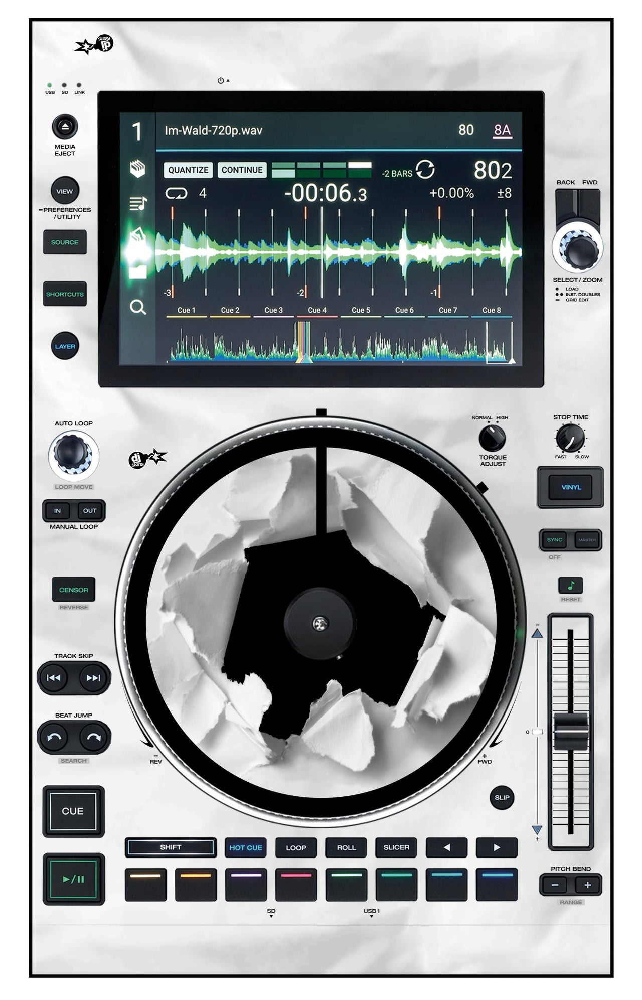 Denon DJ SC 6000 M Skin Breakout