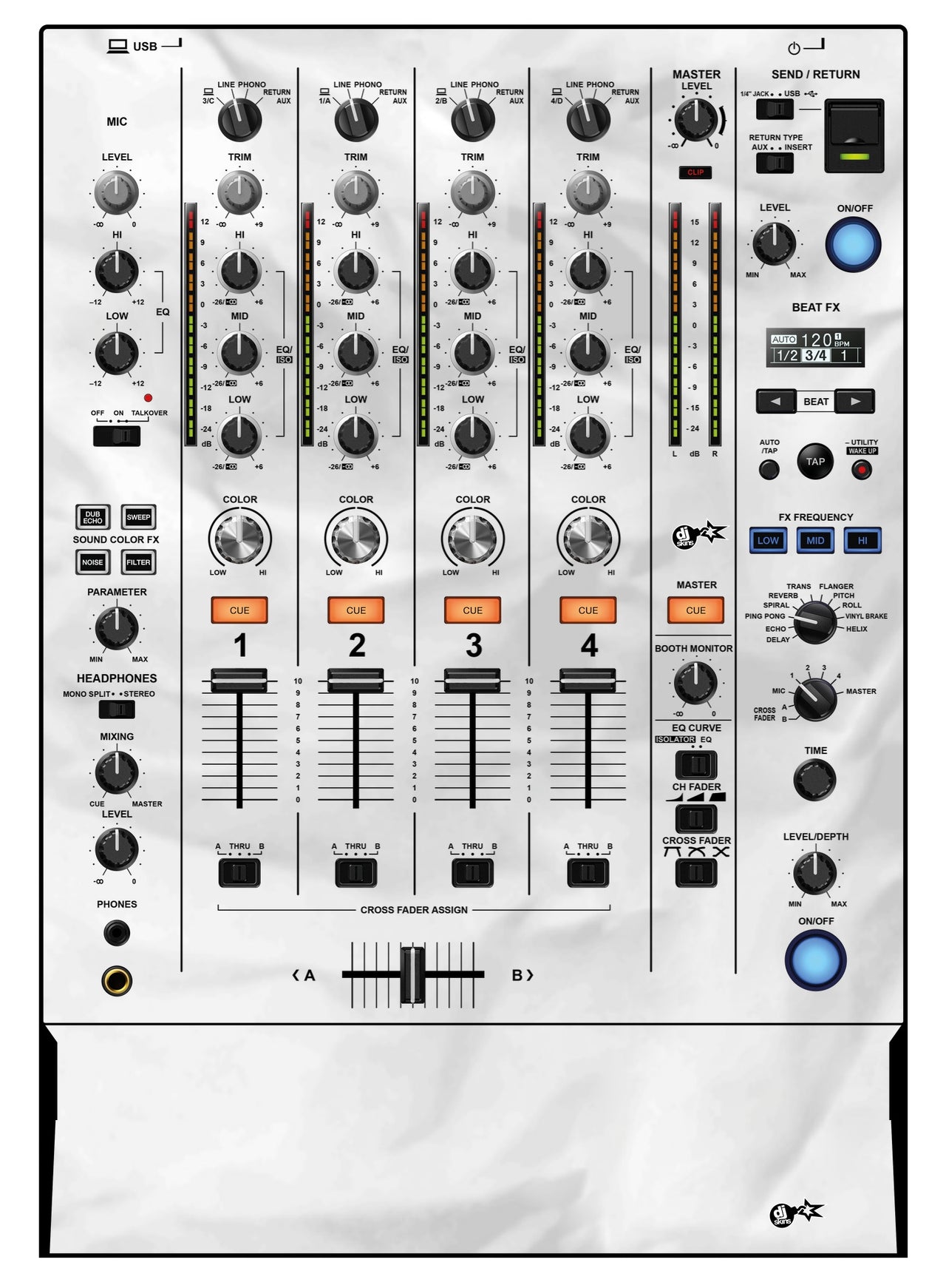 Pioneer DJ DJM 750 MK2 Skin Breakout