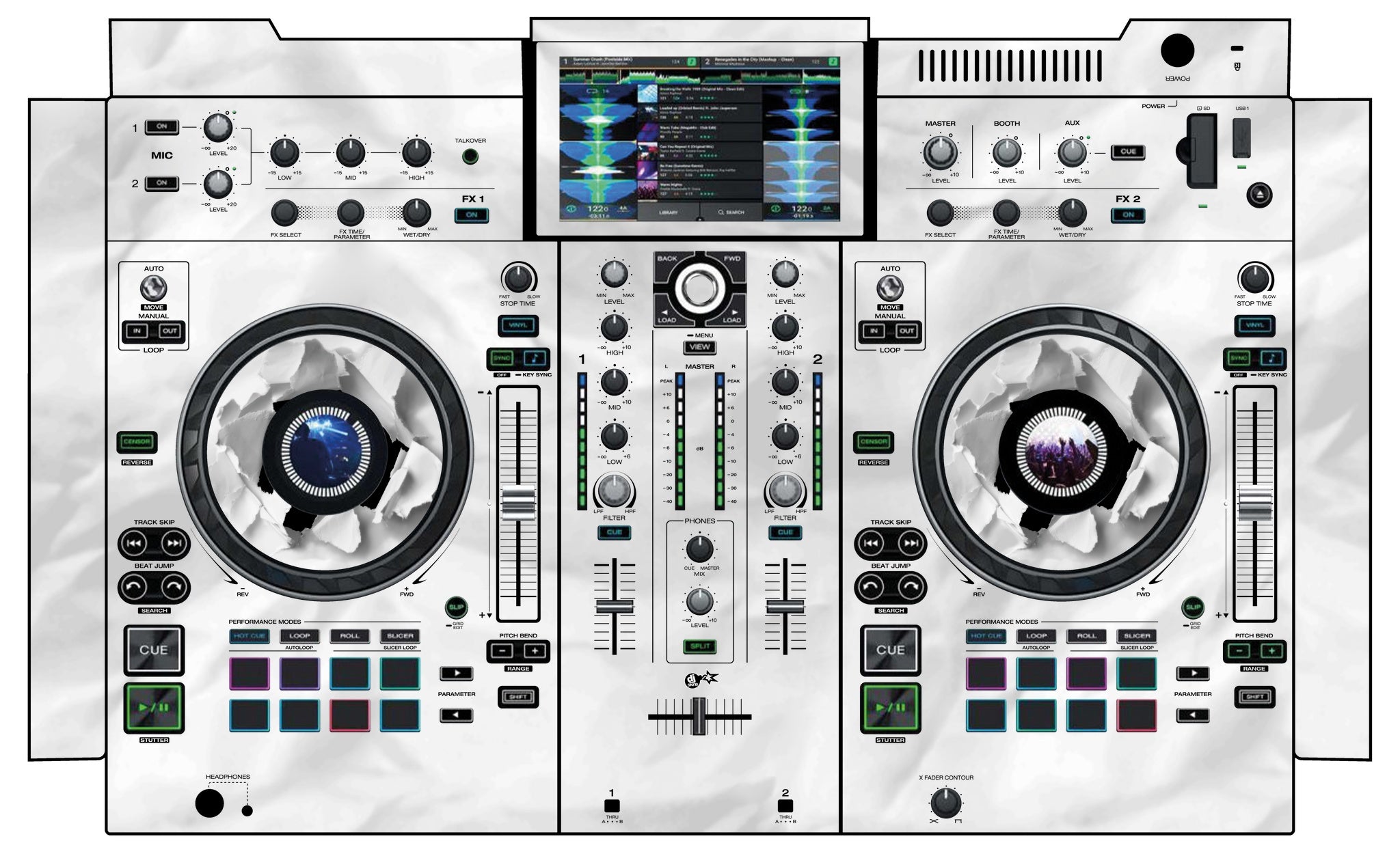 Denon DJ PRIME 2 Skin Breakout