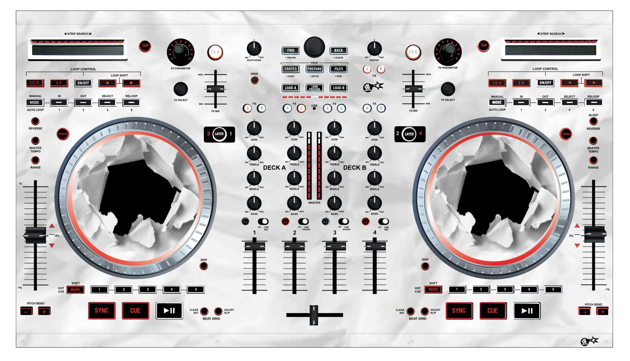 Numark NS 6 Skin Breakout