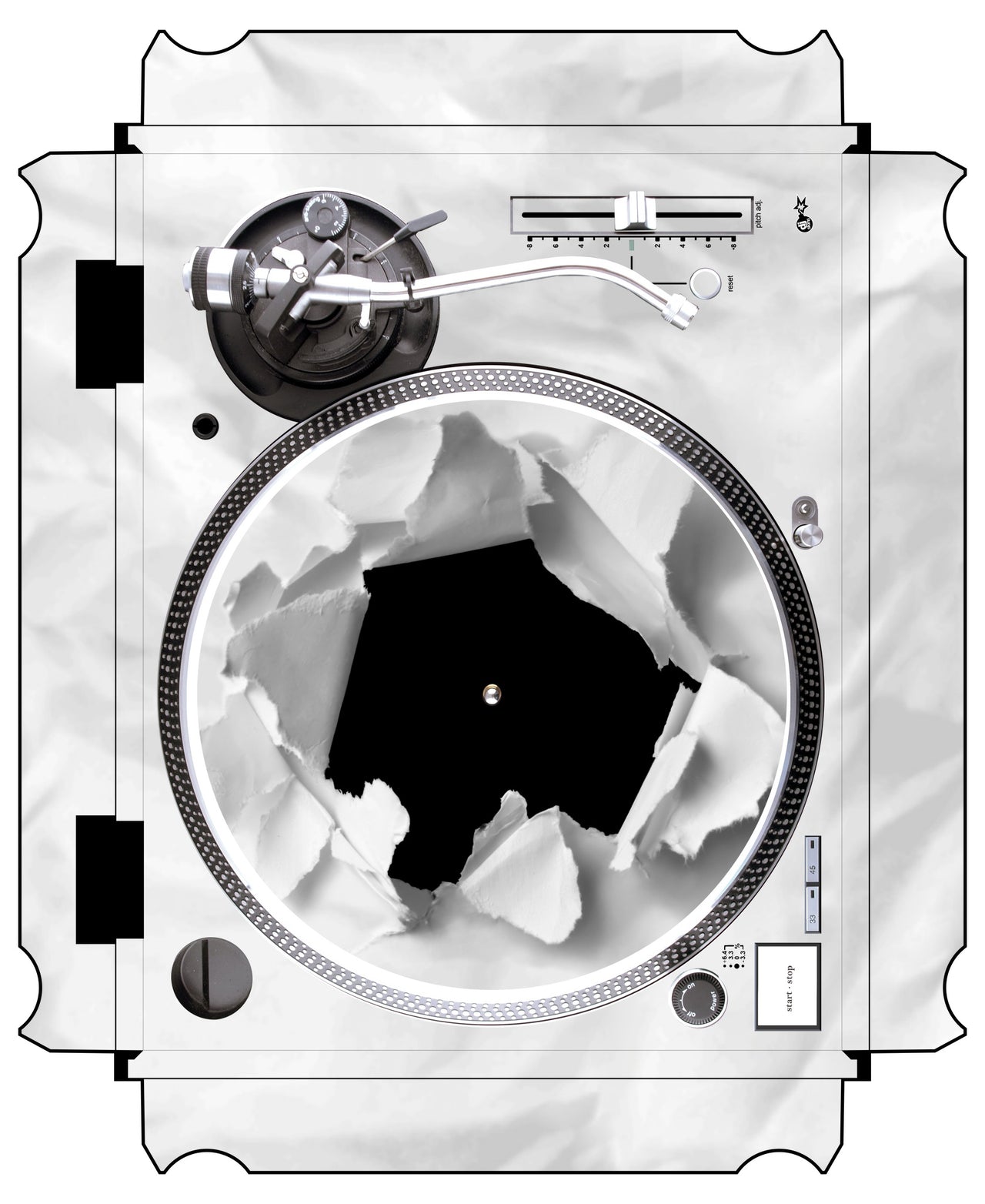 Technics 1200 / 1210 MK5 VERTICAL Skin Breakout
